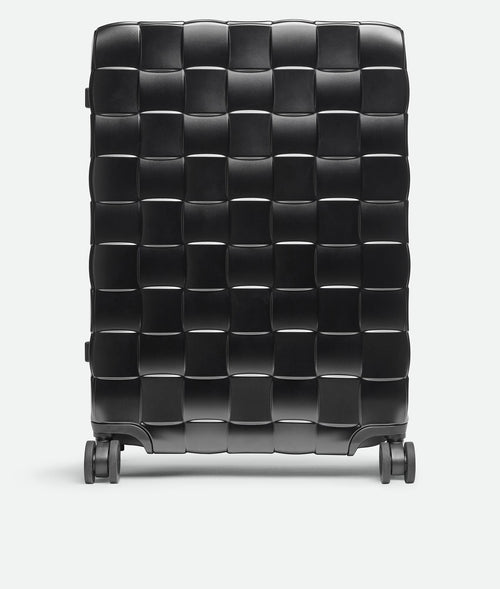 Louzir Black Textured Polycarbonate Check-In Suitcase