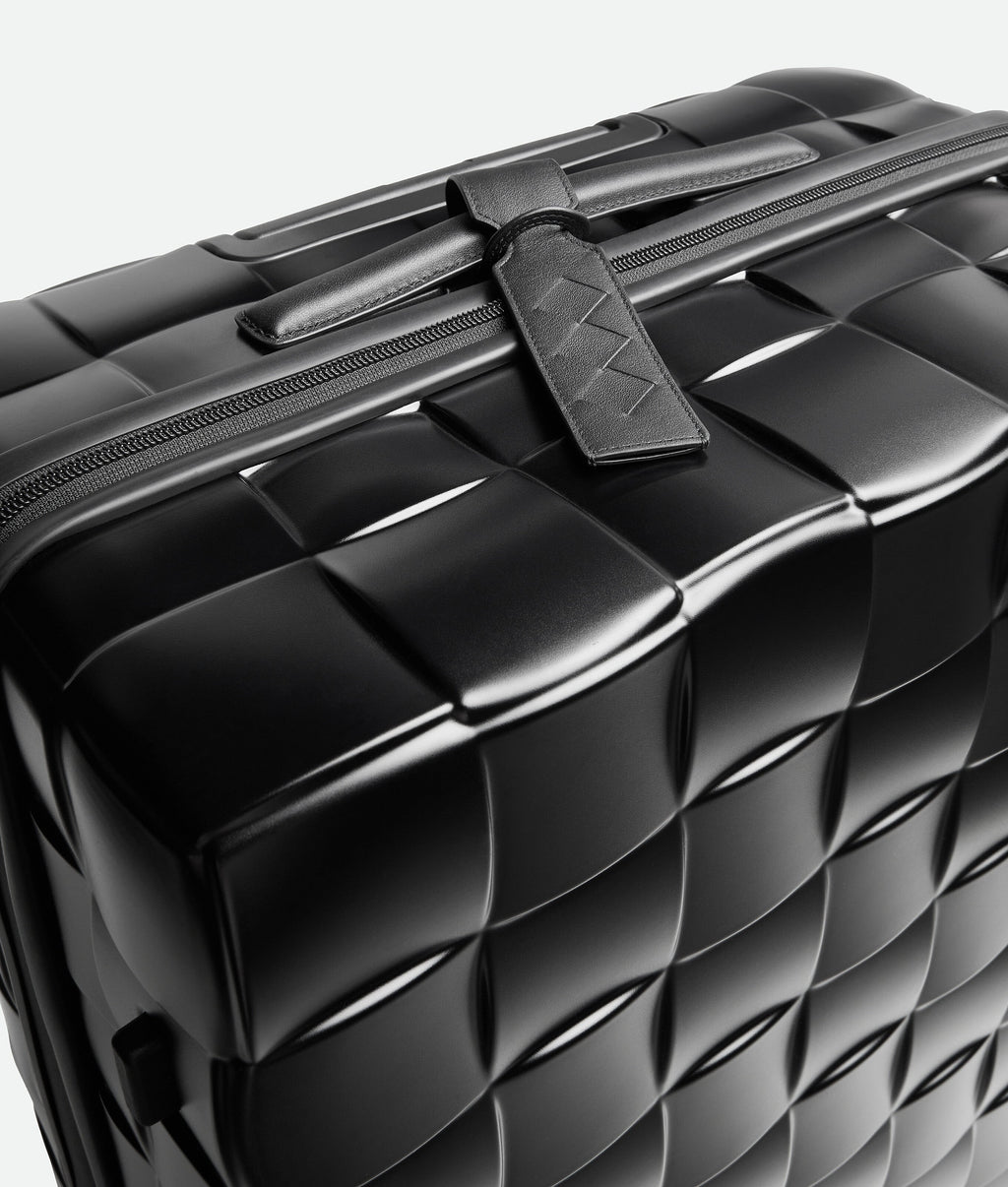 Louzir Black Textured Polycarbonate Check-In Suitcase