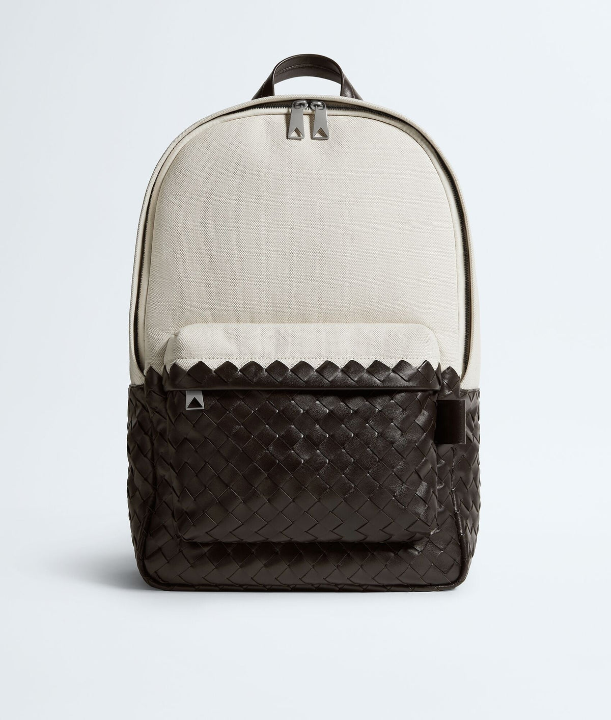 Louzir Natural Fondant Canvas and Woven Leather Backpack