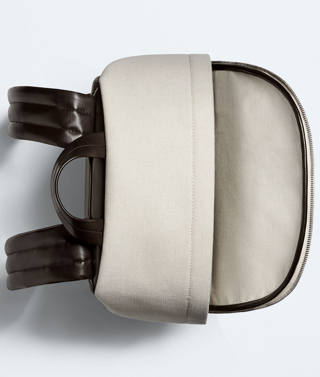Louzir Natural Fondant Canvas and Woven Leather Backpack
