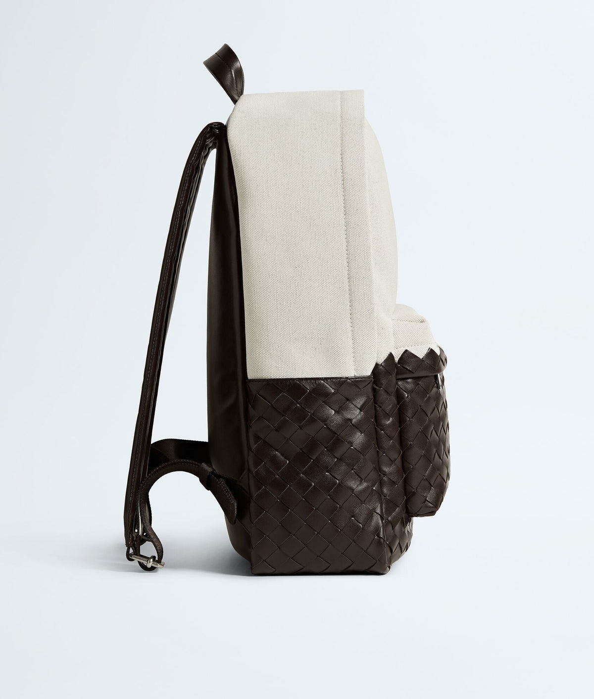 Louzir Natural Fondant Canvas and Woven Leather Backpack